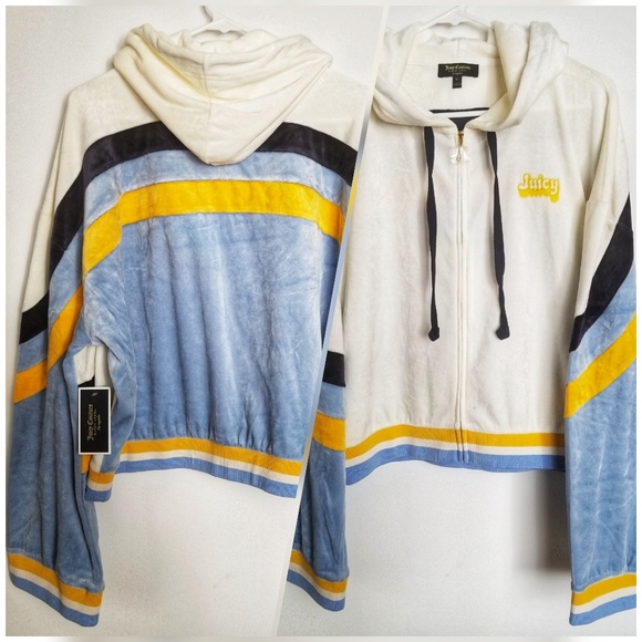 Juicy Couture Tops - Juicy Couture Velour Track Lounge Hoodie
